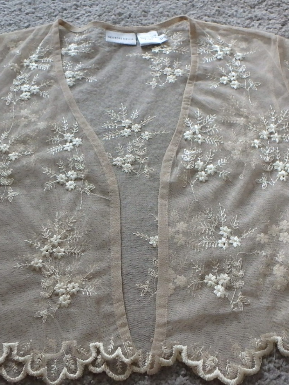 Newport News vintage lace bolero